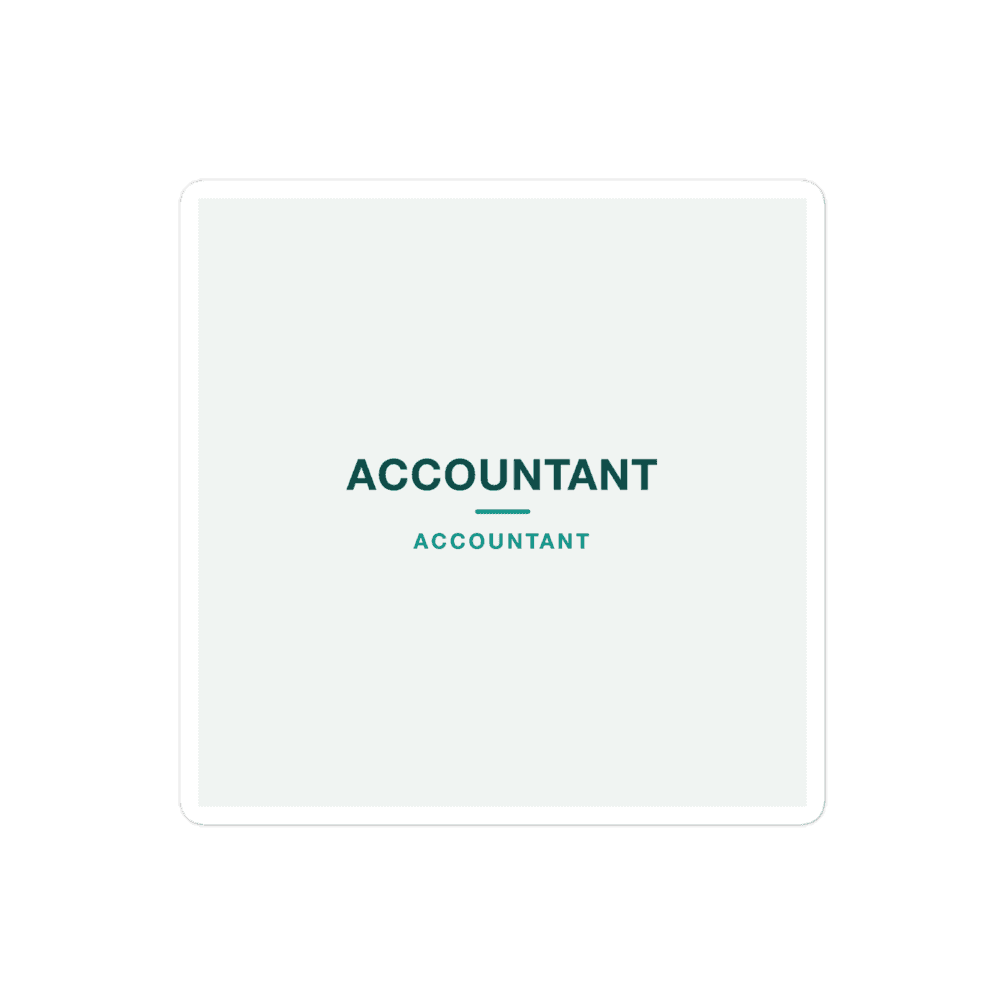 Accountant Sticker — ACCOUNTANT
