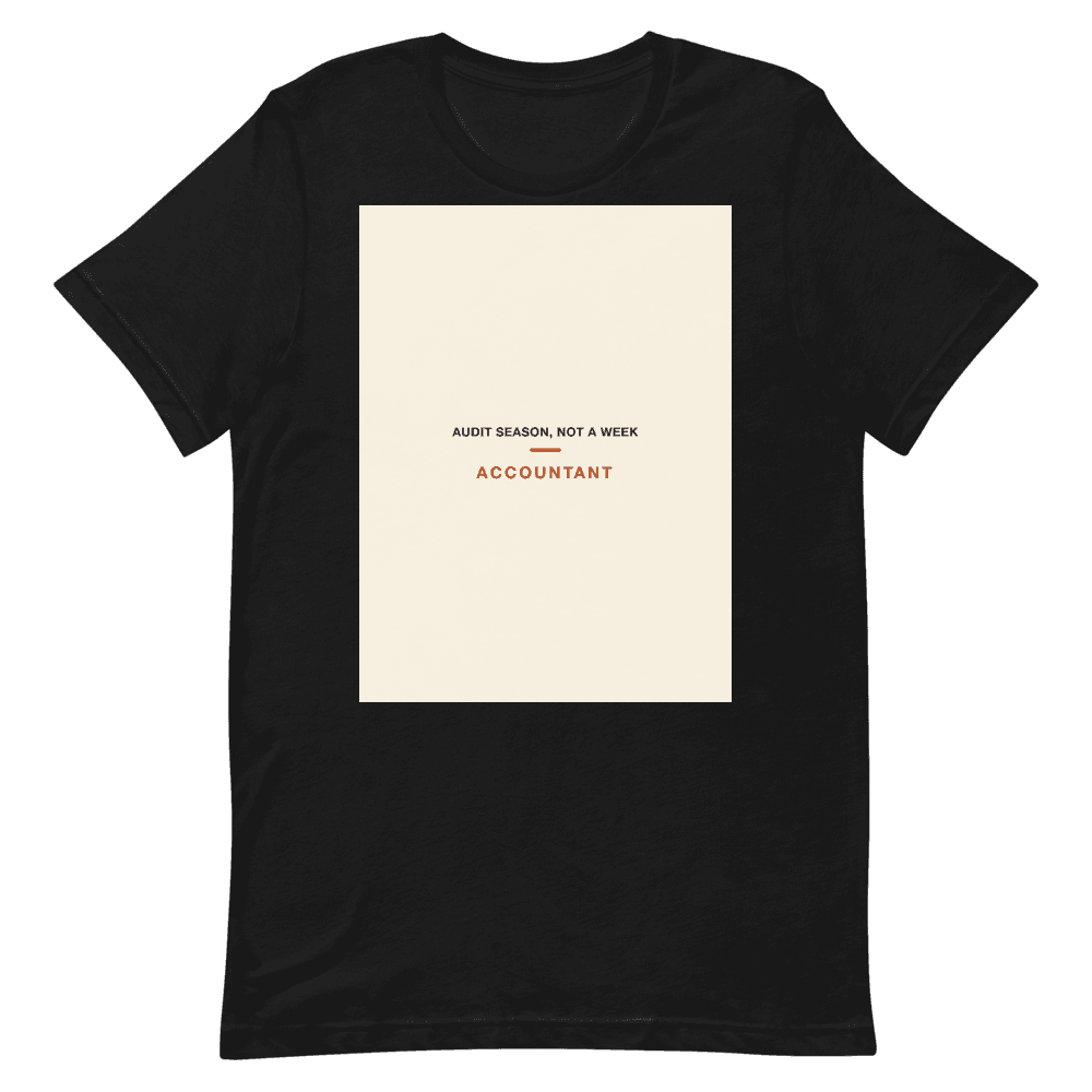 Accountant T-Shirt — Audit Season, Not a Week