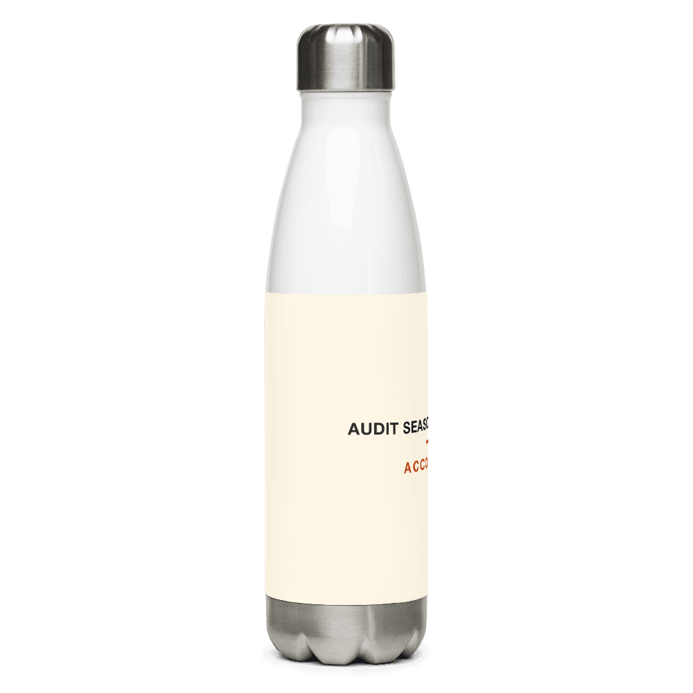 Accountant Water Bottle — Audit Season, Not a Week