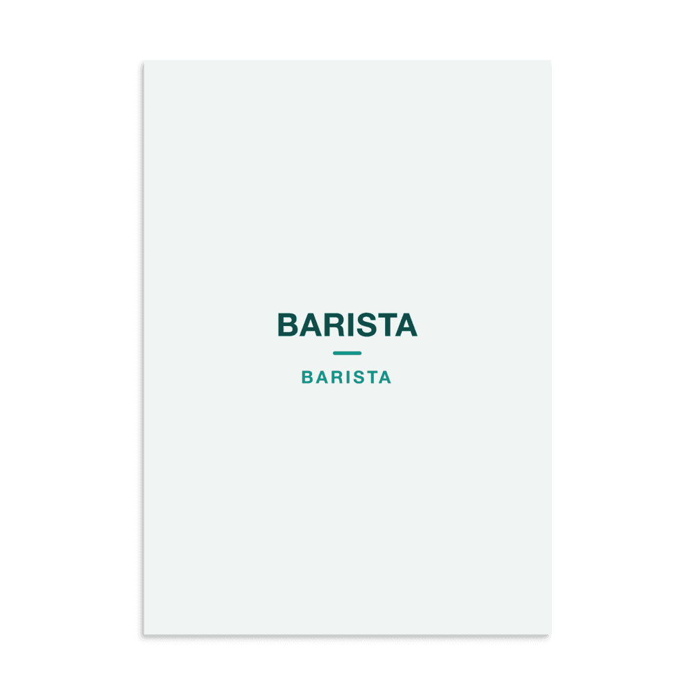 Barista Poster — BARISTA