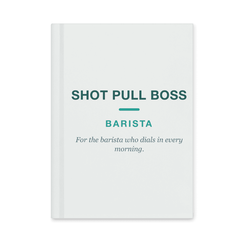 Barista Notebook — Shot Pull Boss