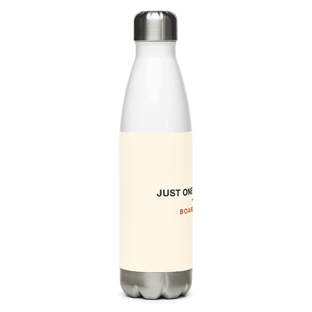 Board Gamer Water Bottle — Just One More Turn