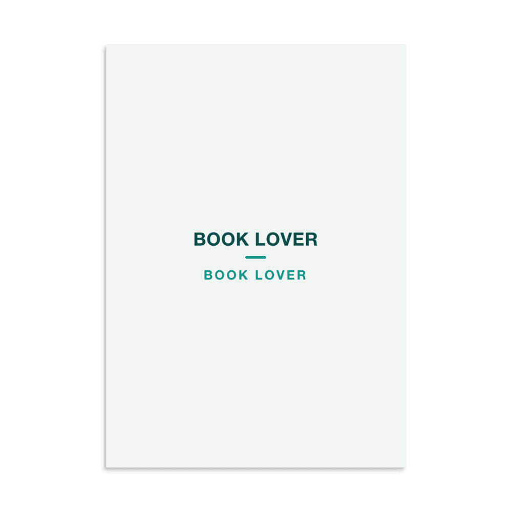 Book Lover Poster — BOOK LOVER