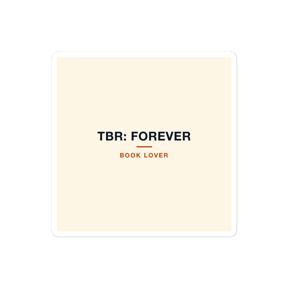 Book Lover Sticker — TBR: Forever
