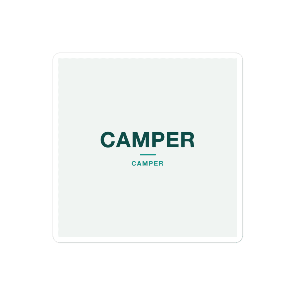 Camper Sticker — CAMPER