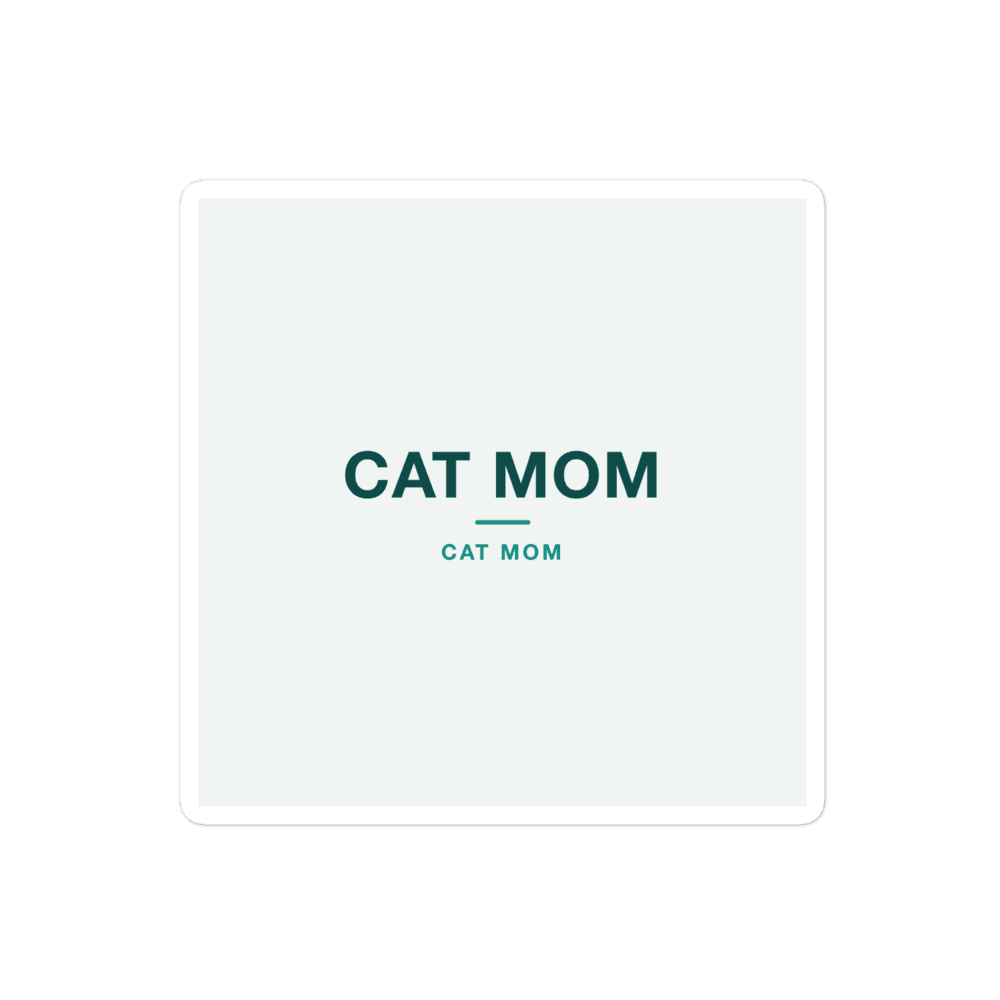 Cat Mom Sticker — CAT MOM