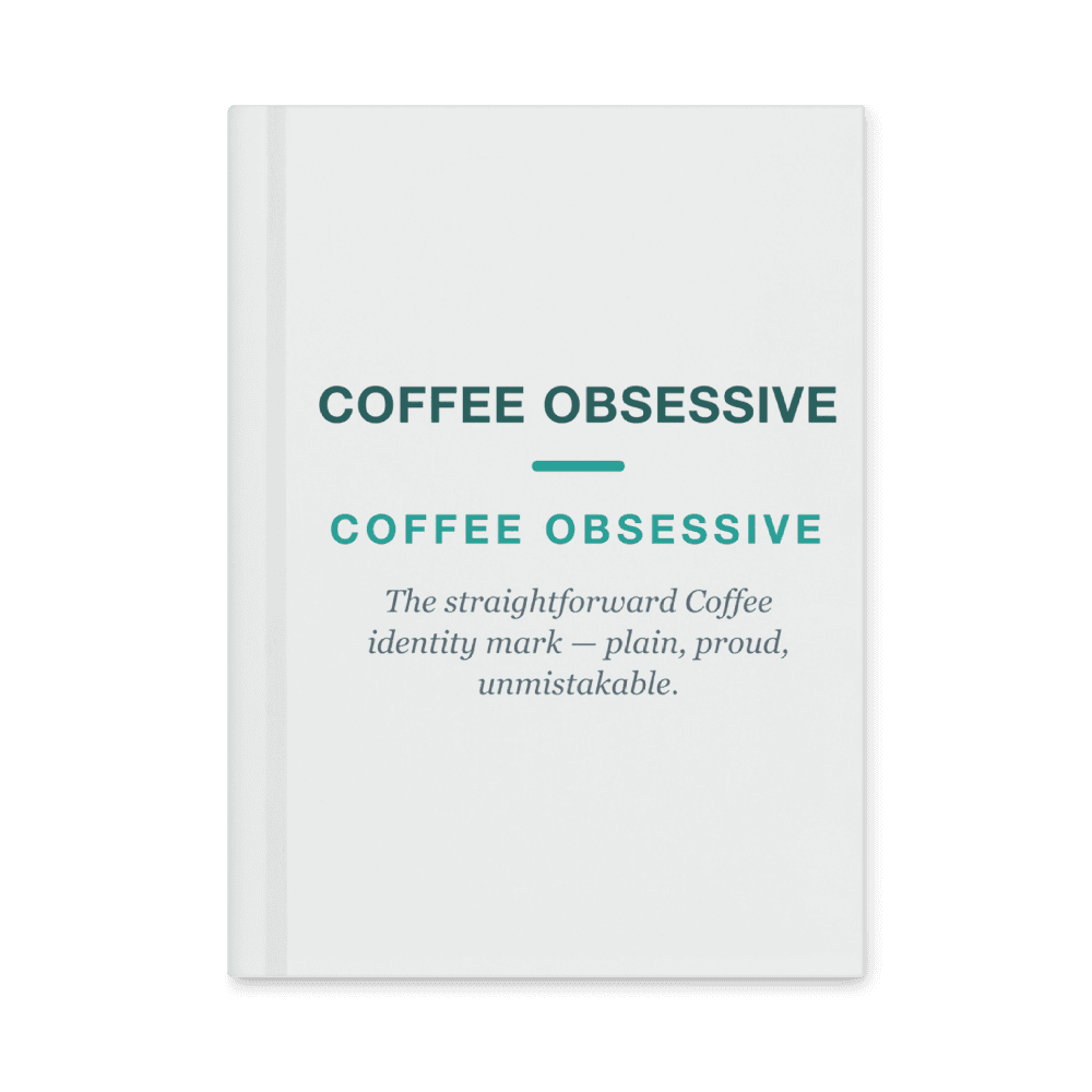 Coffee Obsessive Notebook — COFFEE OBSESSIVE