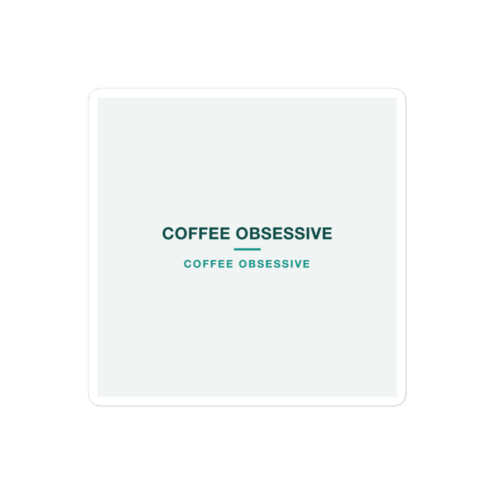 Coffee Obsessive Sticker — COFFEE OBSESSIVE