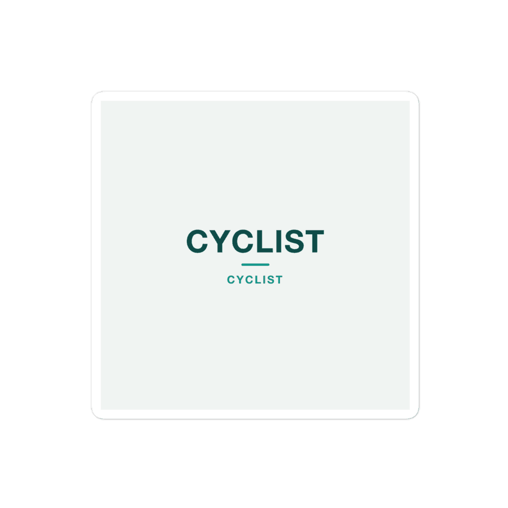 Cyclist Sticker — CYCLIST