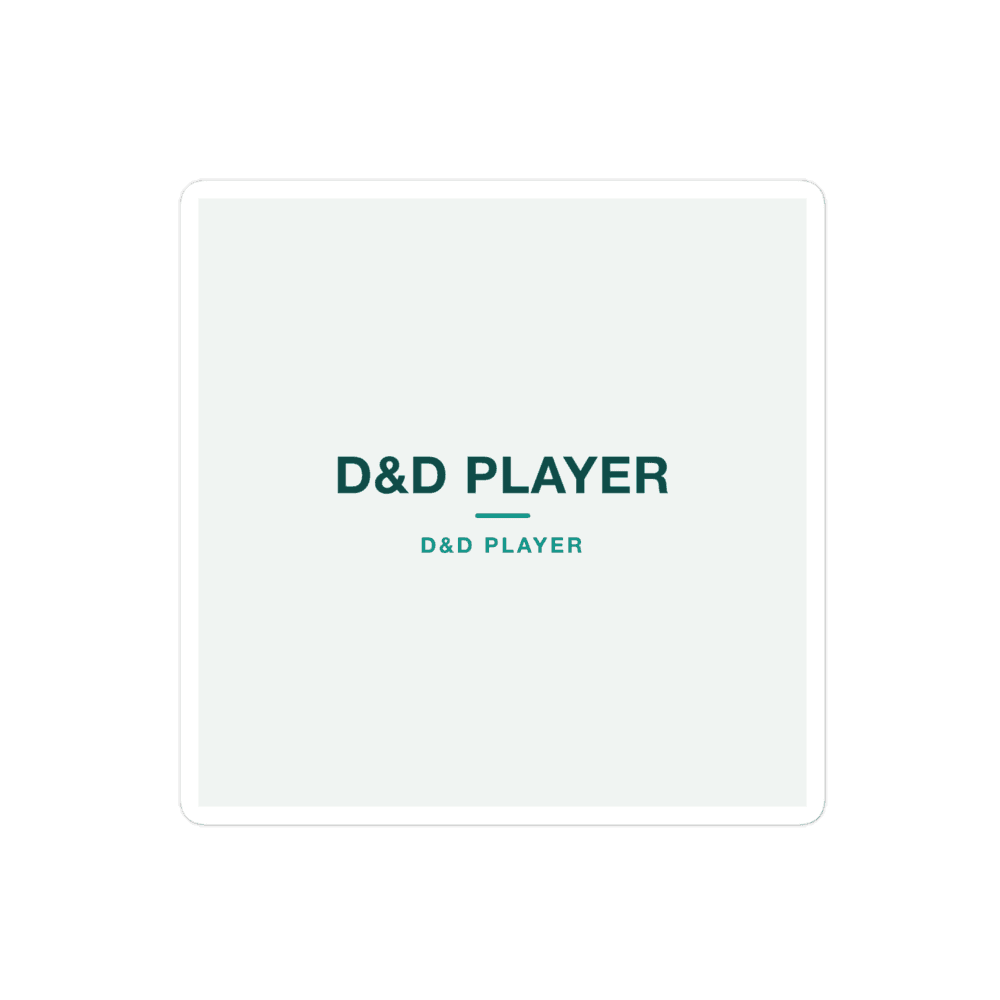 D&D Player Sticker — D&D PLAYER