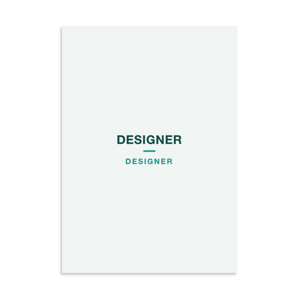 Designer Poster — DESIGNER