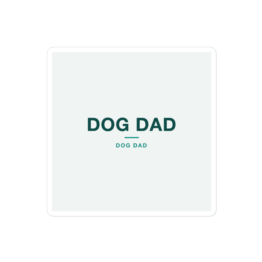 Dog Dad Sticker — DOG DAD