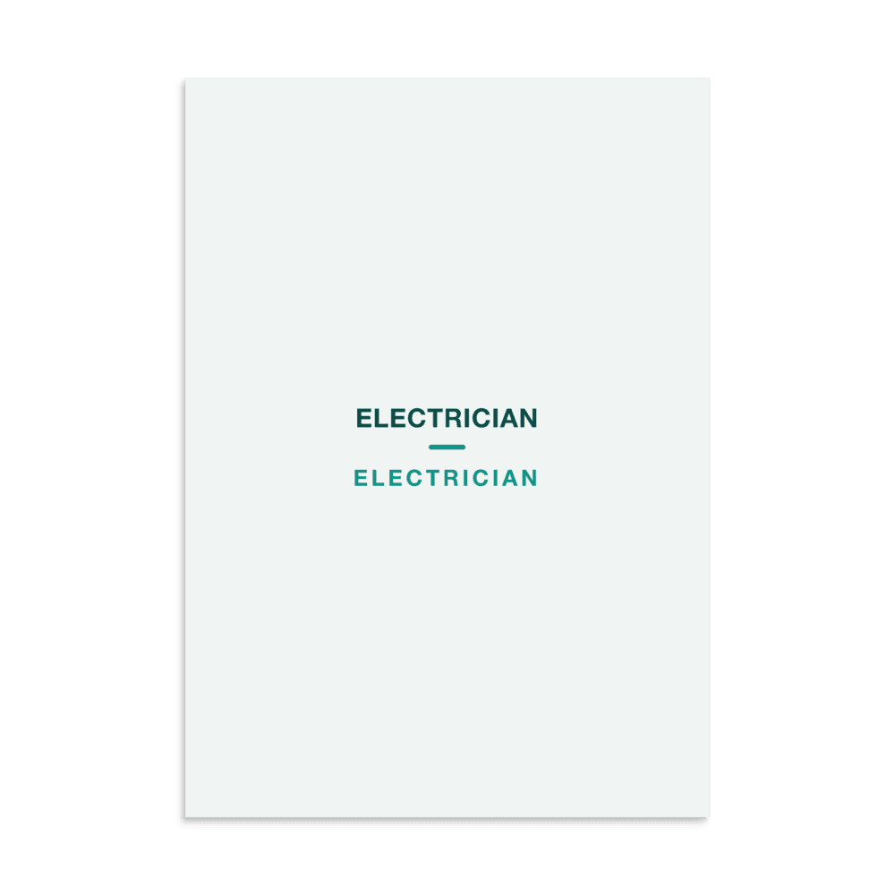 Electrician Poster — ELECTRICIAN