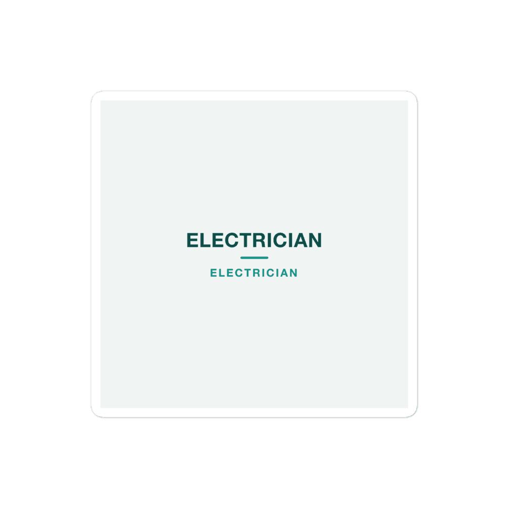 Electrician Sticker — ELECTRICIAN