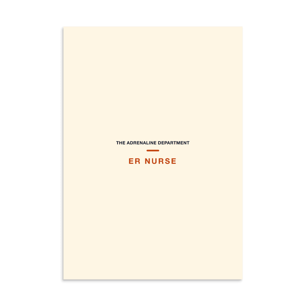 ER Nurse Poster — The Adrenaline Department