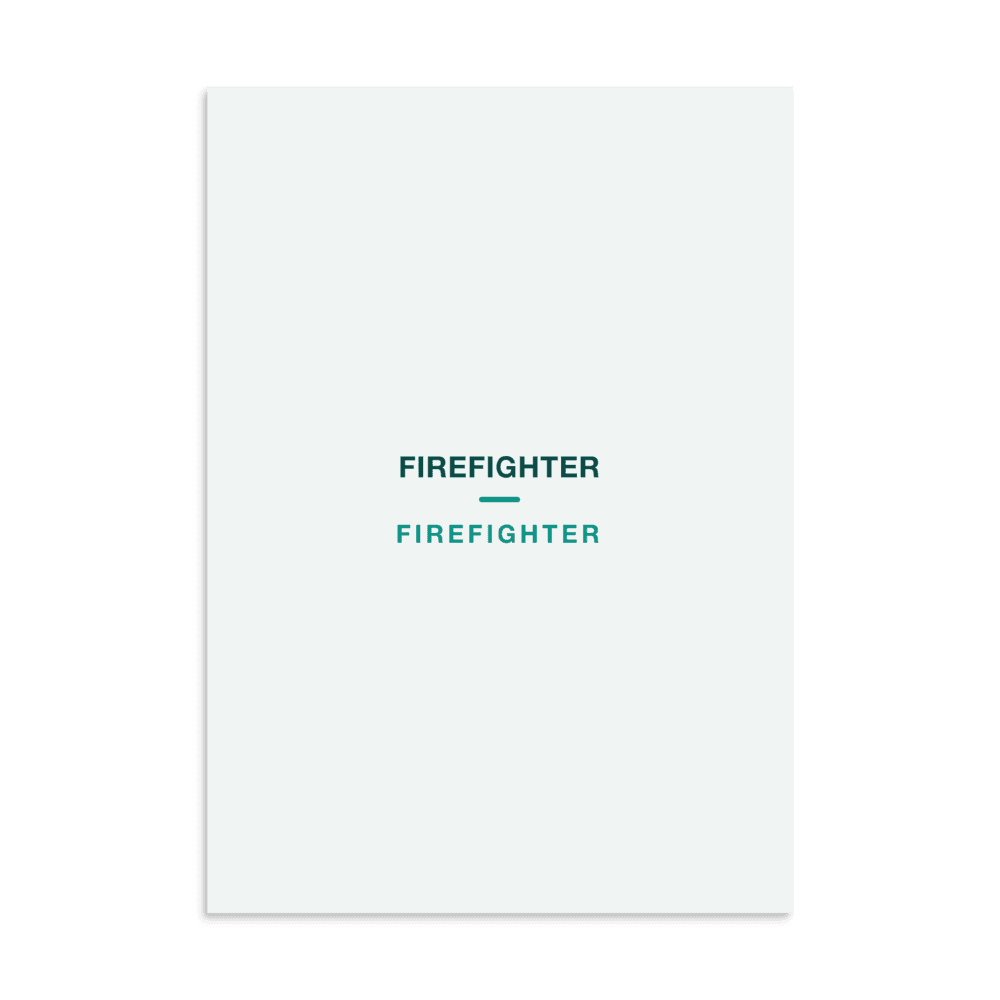 Firefighter Poster — FIREFIGHTER