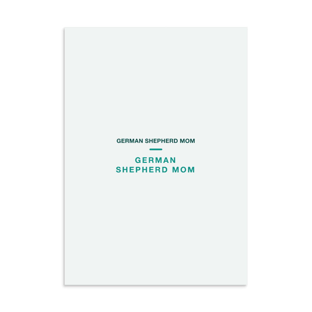 German Shepherd Mom Poster — GERMAN SHEPHERD MOM