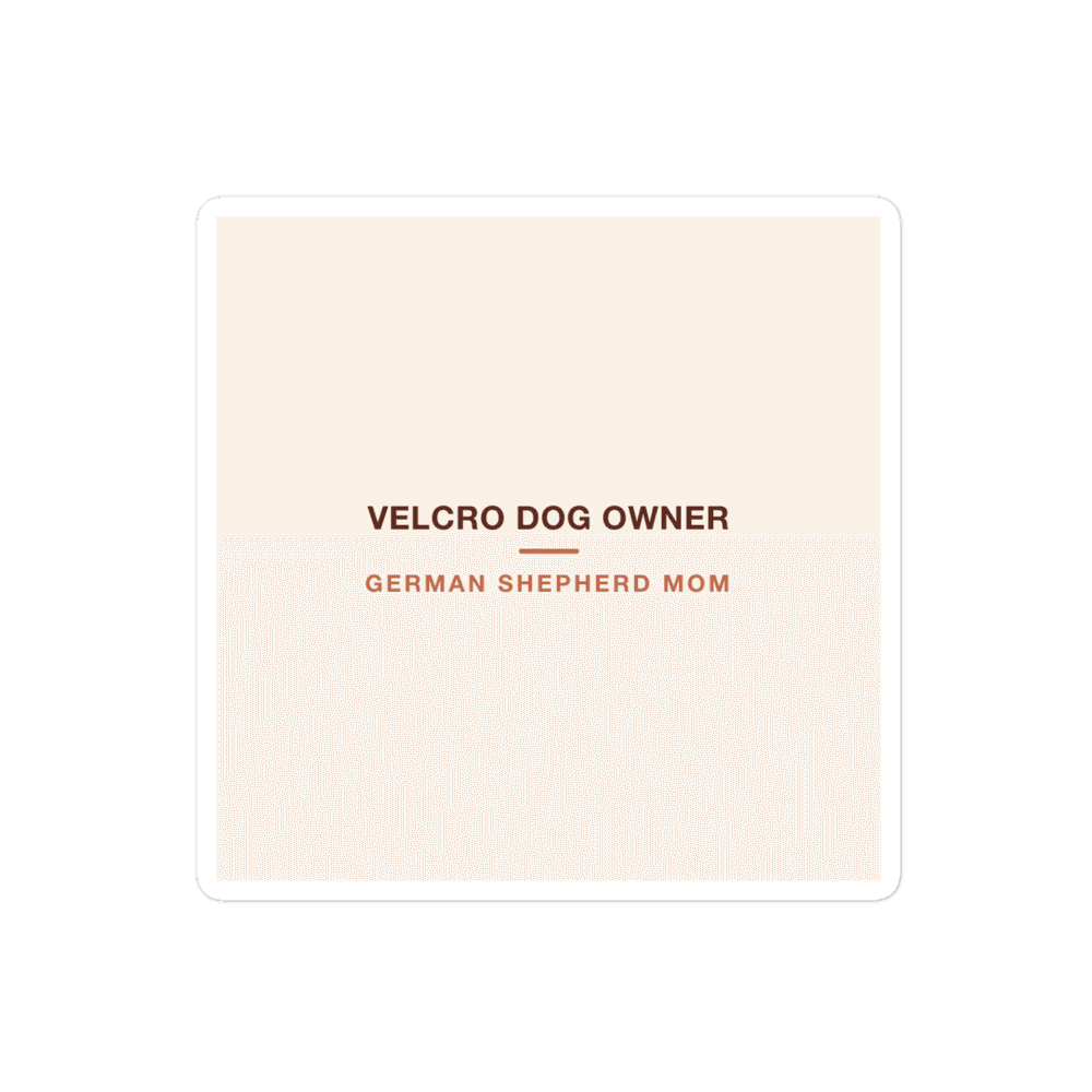 German Shepherd Mom Sticker — Velcro Dog Owner