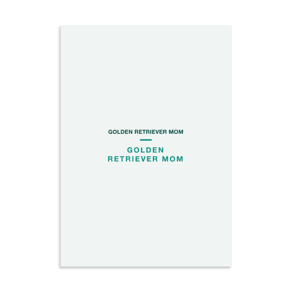 Golden Retriever Mom Poster — GOLDEN RETRIEVER MOM