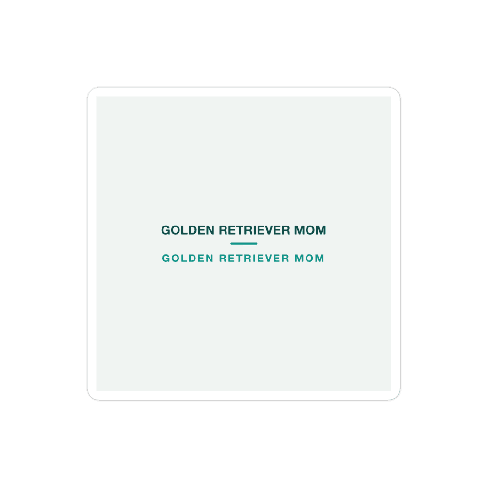 Golden Retriever Mom Sticker — GOLDEN RETRIEVER MOM