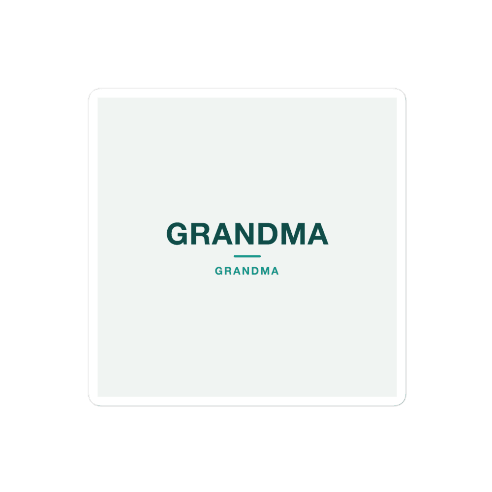 Grandma Sticker — GRANDMA
