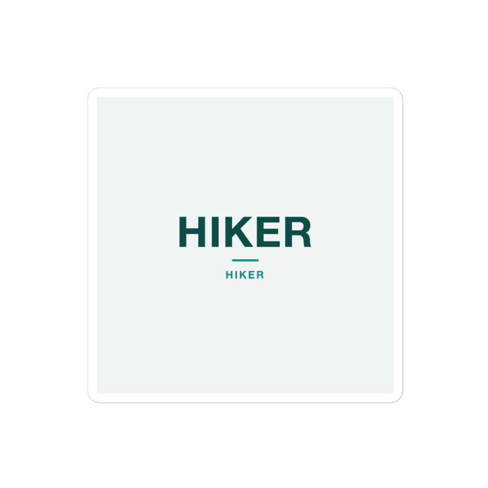 Hiker Sticker — HIKER