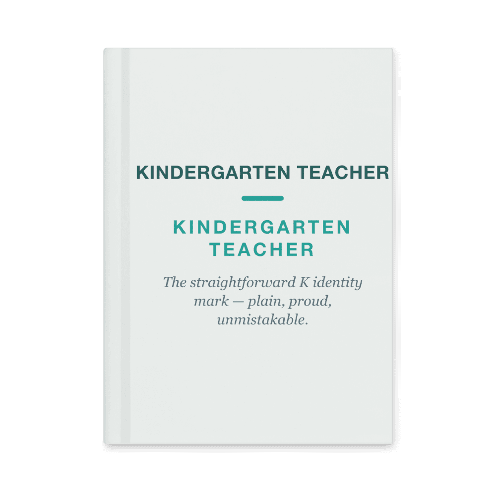 Kindergarten Teacher Notebook — KINDERGARTEN TEACHER