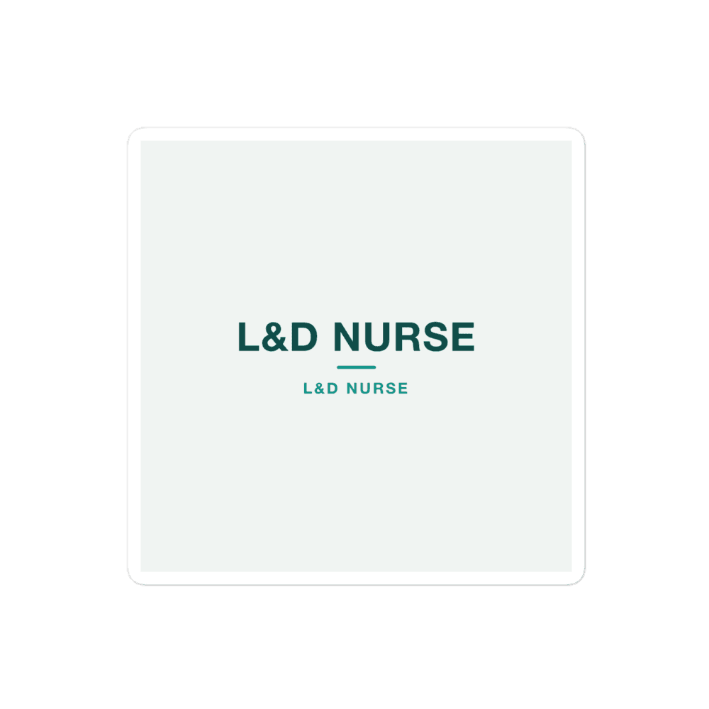 L&D Nurse Sticker — L&D NURSE