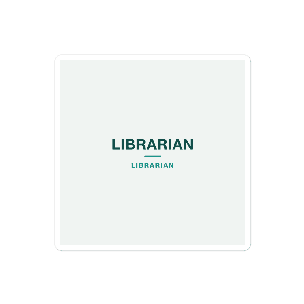 Librarian Sticker — LIBRARIAN