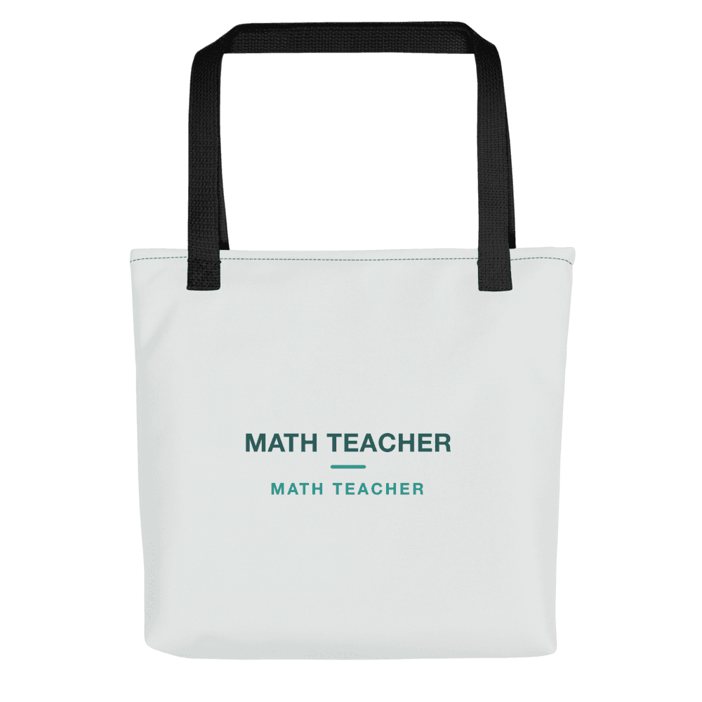 Math Teacher Tote Bag — MATH TEACHER