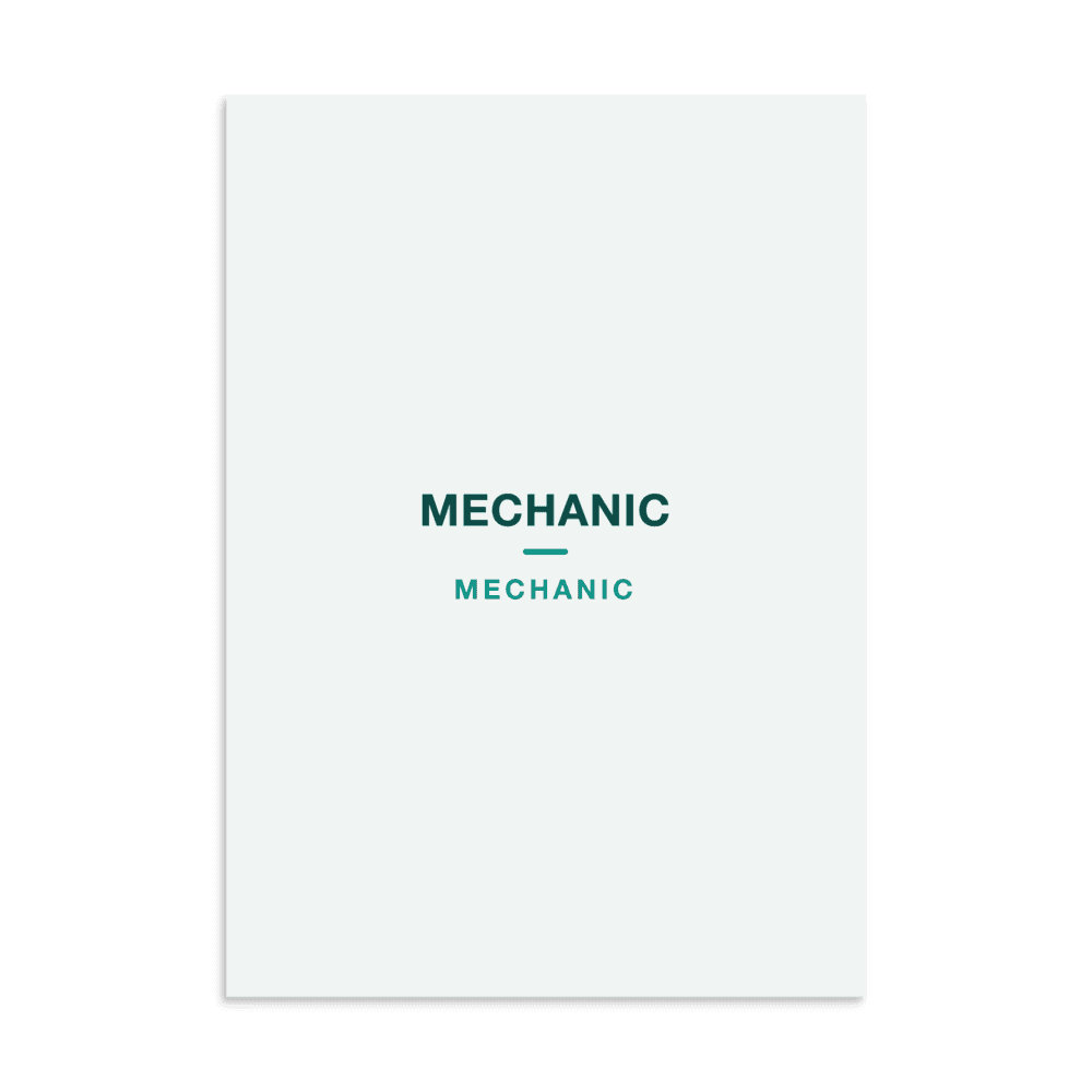 Mechanic Poster — MECHANIC