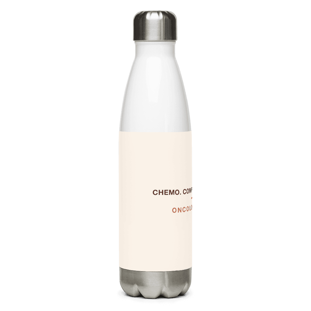 Oncology Nurse Water Bottle — Chemo. Compassion. Coffee.