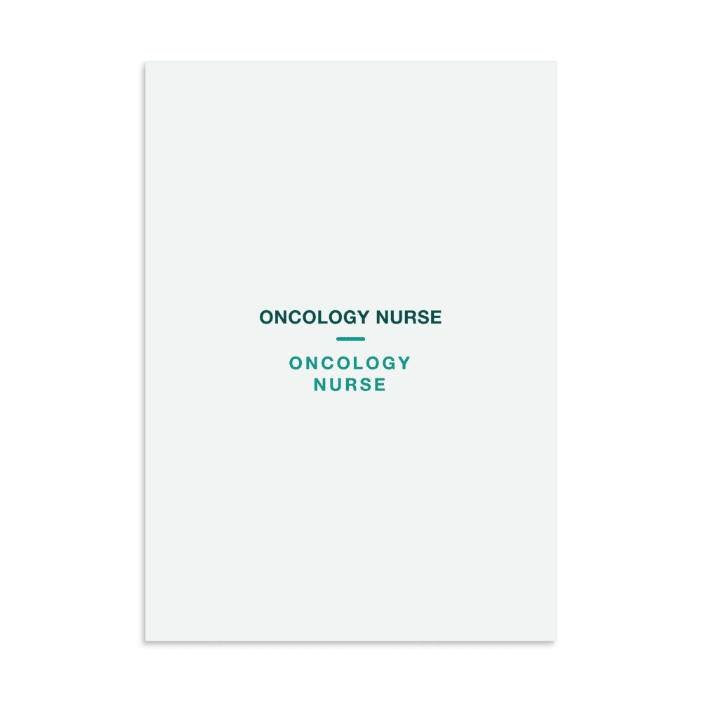 Oncology Nurse Poster — ONCOLOGY NURSE
