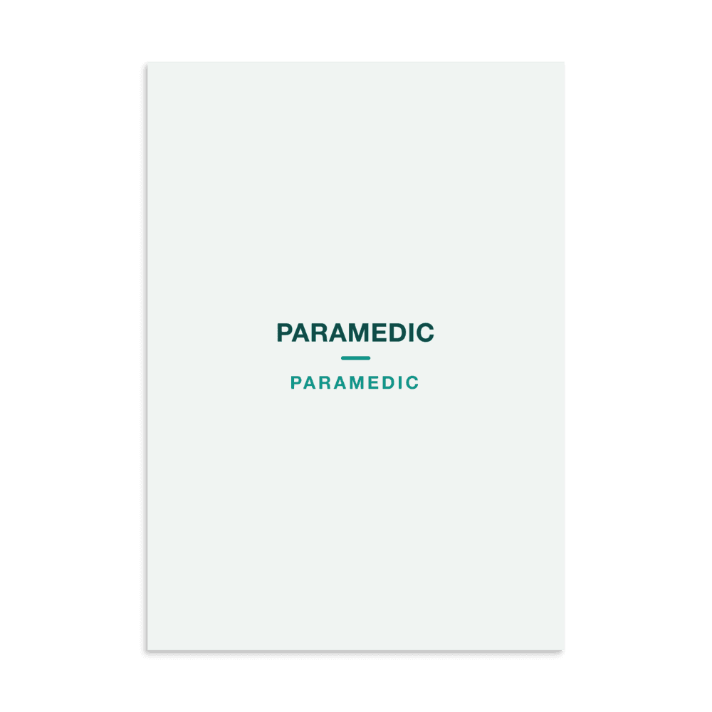 Paramedic Poster — PARAMEDIC