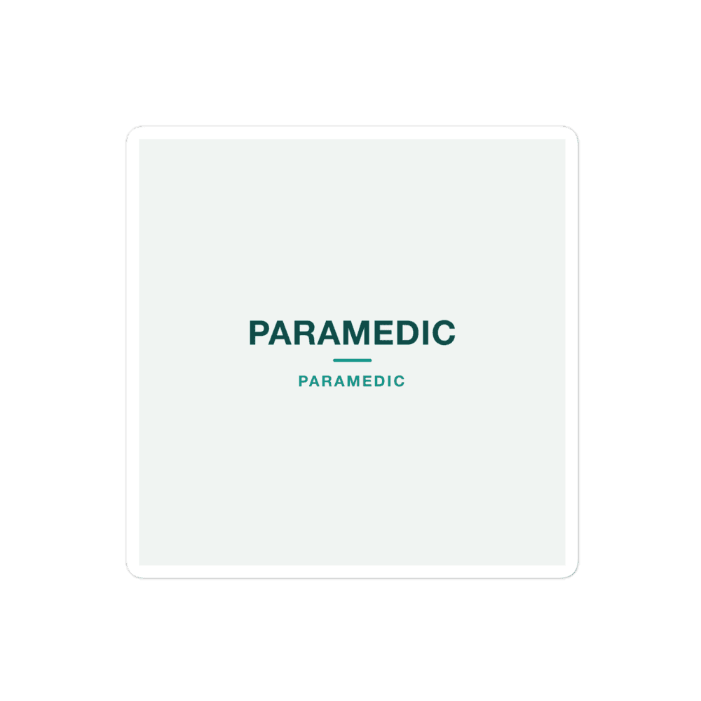 Paramedic Sticker — PARAMEDIC