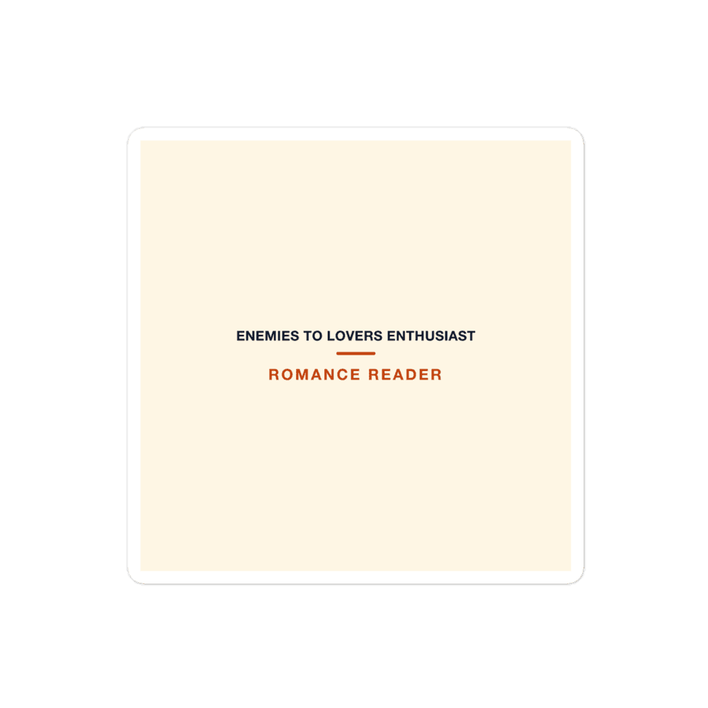 Romance Reader Sticker — Enemies to Lovers Enthusiast