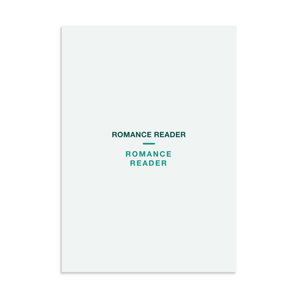 Romance Reader Poster — ROMANCE READER