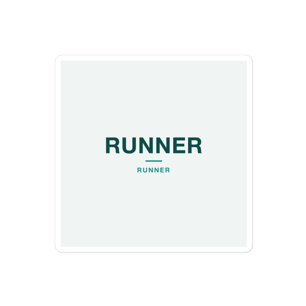 Runner Sticker — RUNNER