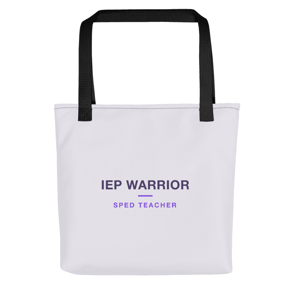 SPED Teacher Tote Bag — IEP Warrior