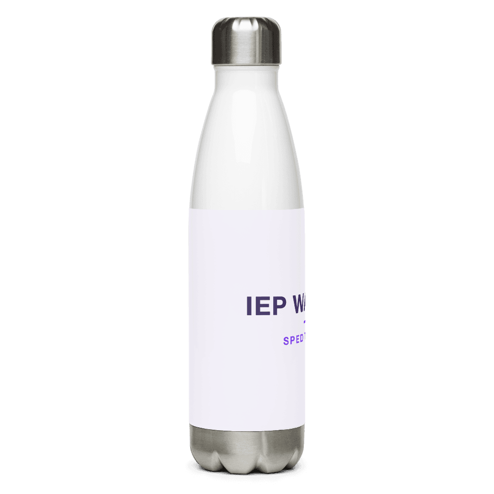 SPED Teacher Water Bottle — IEP Warrior