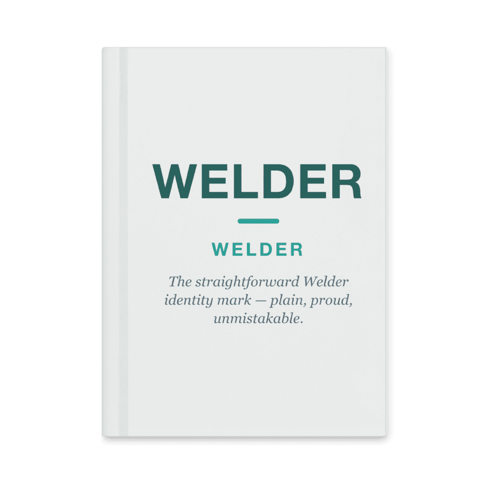 Welder Notebook — WELDER