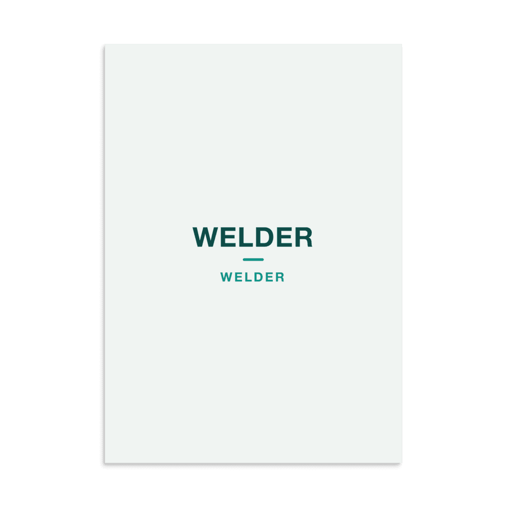 Welder Poster — WELDER