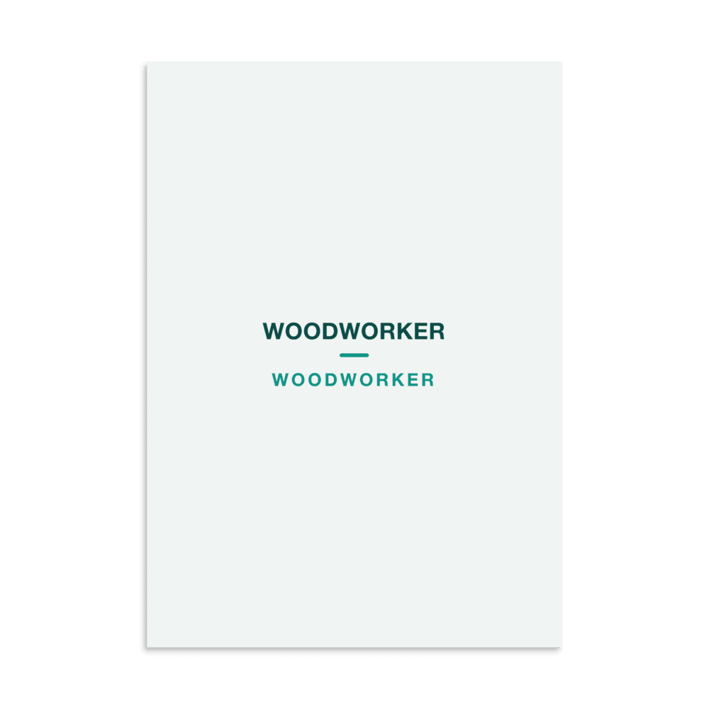 Woodworker Poster — WOODWORKER