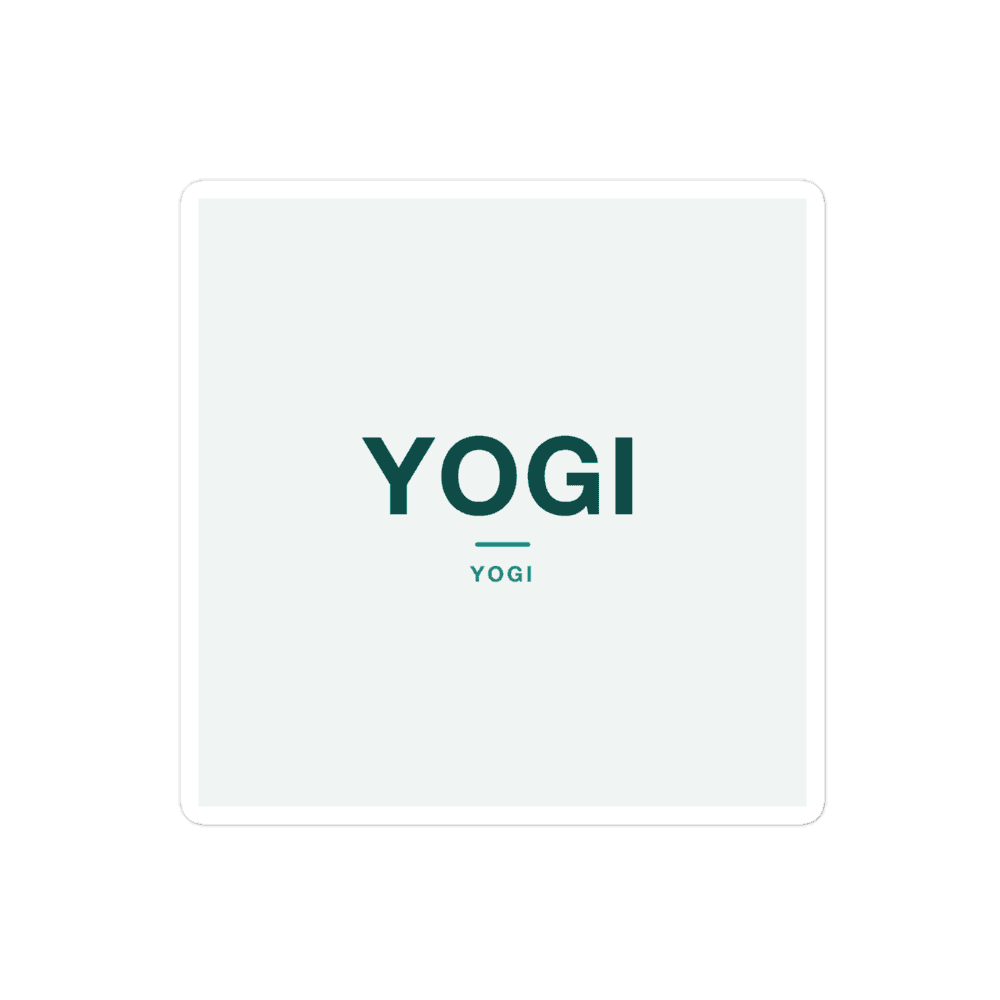 Yogi Sticker — YOGI